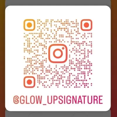 QR Code Instagram @glow_upsignature
