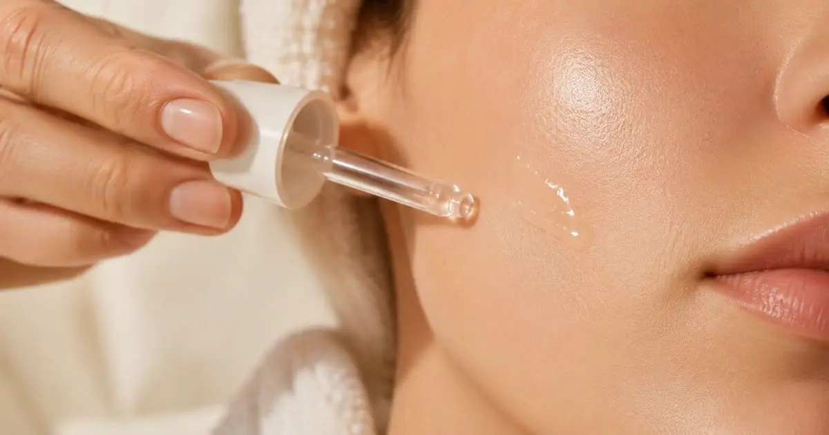 Soin visage ciblé appliqué sur la peau à Davézieux - Glow Up Signature