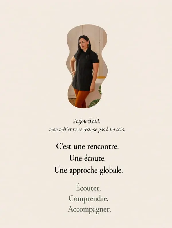Wafa Mazouz - Aujourd'hui mon métier est une rencontre, une écoute, une approche globale
